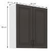 Obrazek Szafka kuchenna STILO grafit mat/biały 80g-90 2f