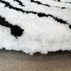 Obrazek Dywan Shaggy Sonic 0.8/1.5 Psr-13557 white/black