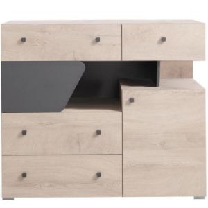 Obrazek Komoda Delta 110 DL11 dąb/antracyt