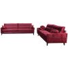 Obrazek Komplet Bellano 3/2/1 Burgundy Kromos 20 drewno wenge