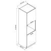 Obrazek Szafka kuchenna Kate d60pk 2133 pl szary mat