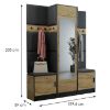 Obrazek Garderoba Roj 16 craft + Madryt 1100 ekoskóra czarna