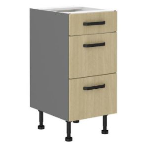Obrazek  Szafka kuchenna SCANDI jodełka/antracyt 40d 3s bb 