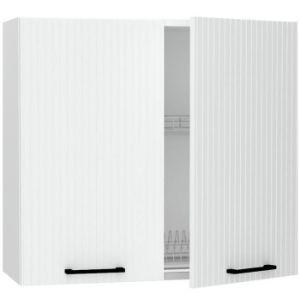 Obrazek Szafka kuchenna Kate w80su alu biały groszek