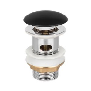 Obrazek  Korek Click-Clack SC-B1-CZP czarny mat bez przelewu 