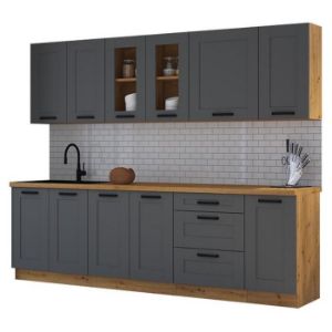 Obrazek Kuchnia Luna dustgrey/artisan 260 bez blatu