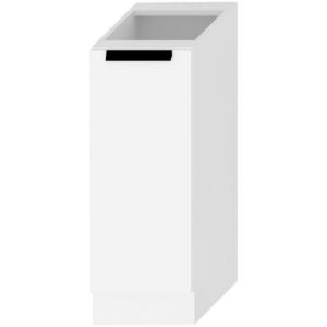 Obrazek Szafka kuchenna Denis d30 cargo + kosz biały satyna mat 