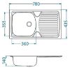 Obrazek Zlewozmywak stalowy jednokomorowy Basic 170 LEN 780x435 