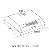 Obrazek Okap P-3050 czarny