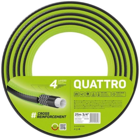 Obrazek Wąż ogrodowy 4 warstwowy QUATTRO 3/4" 25 mb 10-075