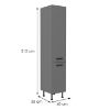 Obrazek Szafka kuchenna NESSA antracyt 40dk-215 2f