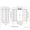 Obrazek Eco metalowy domek ogrodowy wym. 1221X2020X1805 zielony