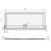 Obrazek Brodzik prostokątny Tek 180x80x4