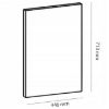 Obrazek Front do zmywarki Gardena D45FZW 713 x 446 white