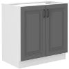 Obrazek Szafka kuchenna Stilo dustgrey/biały 80zl 2f bb