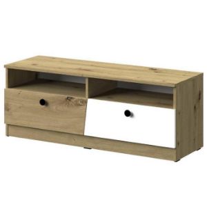 Obrazek Szafka RTV Nero 08 Dwie Szuflady – Czarny Mat