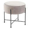 Obrazek Podnóżek Bob Light Grey Velvet 12 