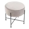 Obrazek Podnóżek Bob Light Grey Velvet 12 