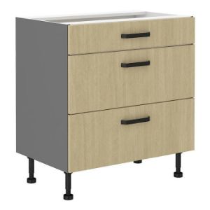 Obrazek Szafka kuchenna SCANDI jodełka/antracyt 80d 3s bb 