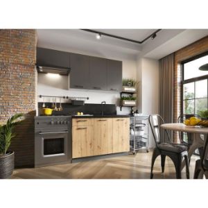 Obrazek Kuchnia Clara 180 szary grafit/artisan 