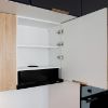Obrazek Szafka kuchenna Denis d40sł 2133 pl 2fr czarny mat/biały 