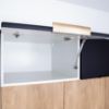 Obrazek Szafka kuchenna Denis d40sł 2133 pl 2fr czarny mat/biały 