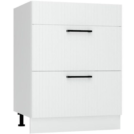 Obrazek Szafka kuchenna Kate d60pc s/2 zasl biały groszek
