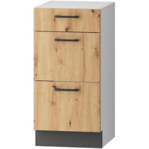 Obrazek Szafka Kuchenna Clara D40 S/3 Szary Grafit/Artisan