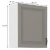 Obrazek Szafka kuchenna Stilo claygrey/biały 60g/72 1f