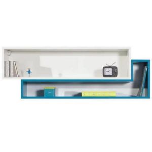 Obrazek Półka Mobi MO-14 wisząca 115 biały/turkus