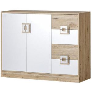 Obrazek Komoda Nico 120 biały/dąb jasny nr-8