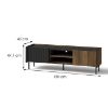Obrazek Komoda RTV Prestigo P7 2d Orzech War/San Seb/Czarny Mat