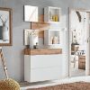 Obrazek Półka+Lustro Easy TYP07 wotan/biały 