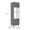 Obrazek Szafka kuchenna NESSA antracyt 60dpm-215 2f
