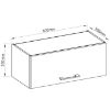 Obrazek Szafka kuchenna VIGO grafit mat 80GU-36 1F