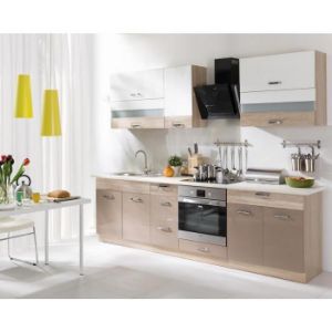 Obrazek Kuchnia Premio 270 zestaw A sonoma/biały/cappuccino połysk