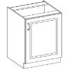 Obrazek Szafka kuchenna Stilo biały mat/artisan 60D 1F BB