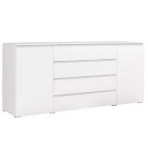 Obrazek Komoda Cosmo C06 4 szuflady 2 drzwi biały