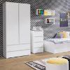 Obrazek Komoda Cosmo C06 4 szuflady 2 drzwi biały