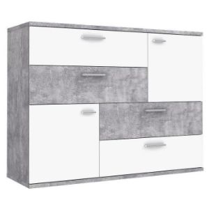 Obrazek Komoda Skive Beton Jasny/Biały