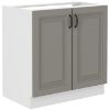 Obrazek Szafka kuchenna Stilo claygrey/biały 80zl 2f bb