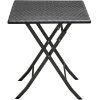 Obrazek Komplet stół kwadratowy + 2 krzesła czarne