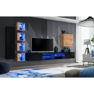 Obrazek  Meblościanka Switch Xxvi Czarny/Wotan 