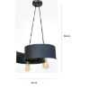 Obrazek LAMPA TWIST 2706/Z-B-2 CZARNA LW2