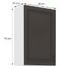 Obrazek Szafka kuchenna STILO grafit mat/biały 60g-90 1f 
