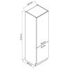 Obrazek Szafka kuchenna Max D60sł 2133 Pl 2fr czarny