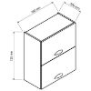 Obrazek Szafka kuchenna Max W60grf/2 biały 