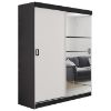 Obrazek Szafa Retro 138 6L grafit / front biały
