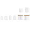 Obrazek Front kuchenny LUNA biały mat/biały front zm 713x596