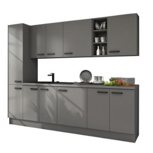 Obrazek Kuchnia Nessa antracyt/antracyt 260 bez blatu